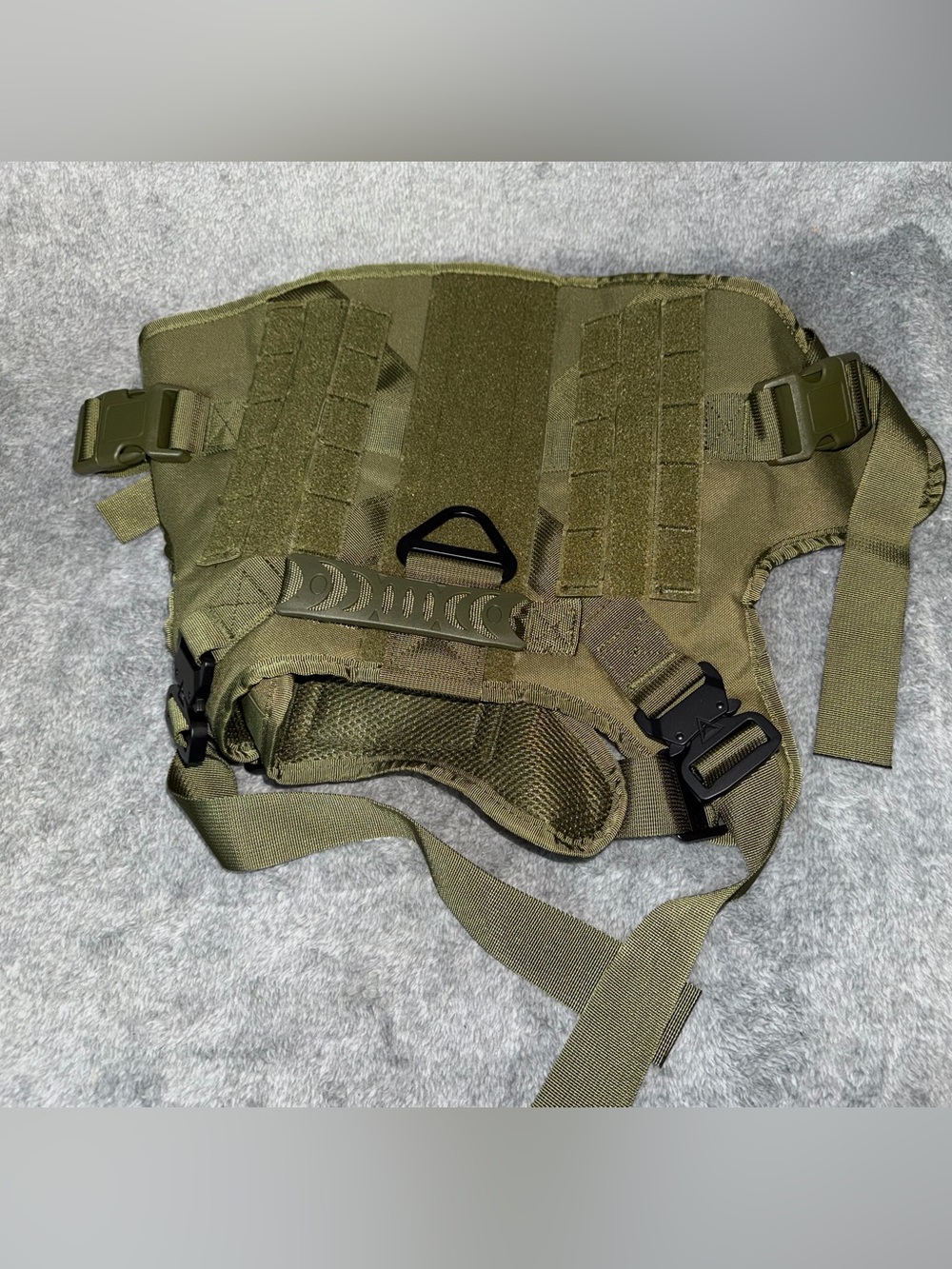 Tactical Dog Vest Gree US Working Dog  Harness with Handle No-pull Large